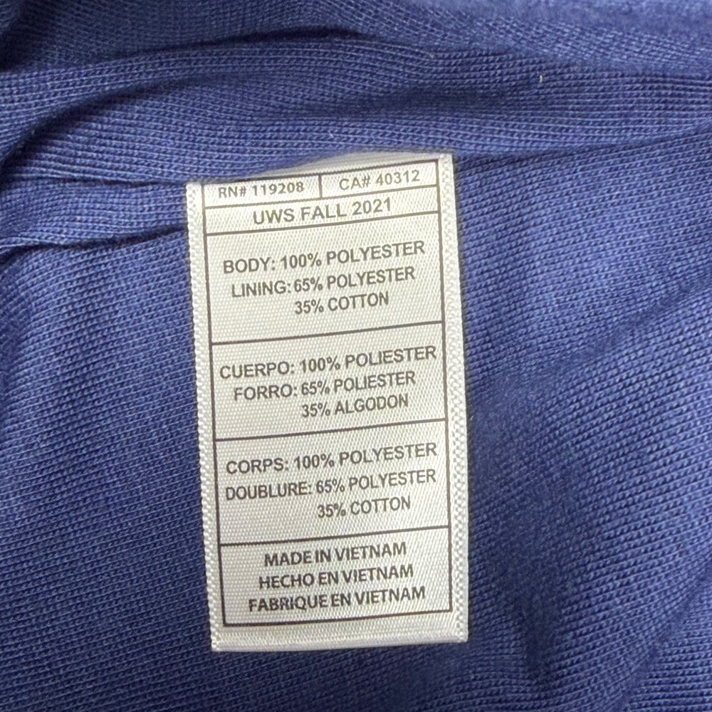 Mitchell & Ness Georgetown Hoyas NCAA Double Clutch Jacket Grey Size Medium - Picture 6 of 8